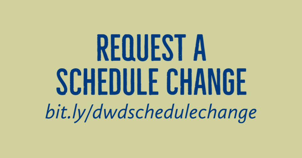 Request a schedule change