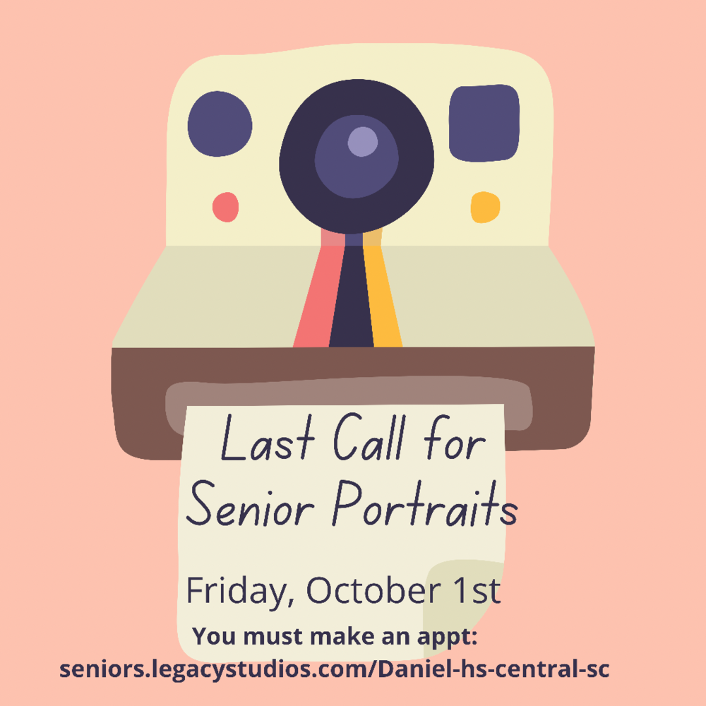 Last Call for Senior Portraits!
