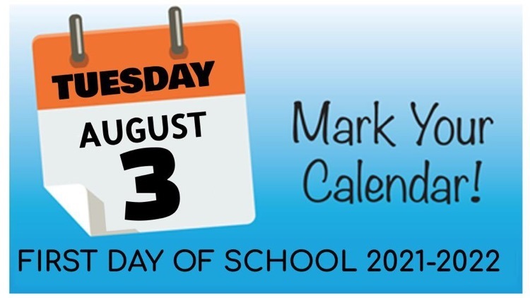 Mark your calendar - First Day Of School