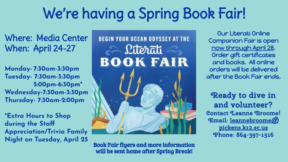 Clemson Elementary Book Fair | Clemson Elementary School