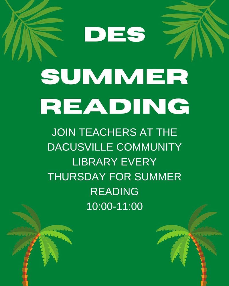 Summer reading poster