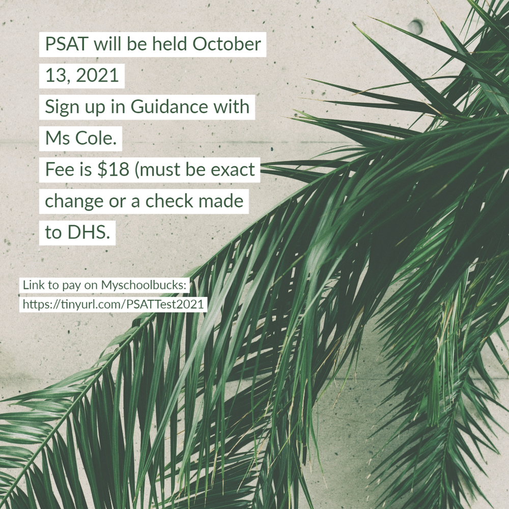 Sign up in Guidance for the October 13, 2021 PSAT