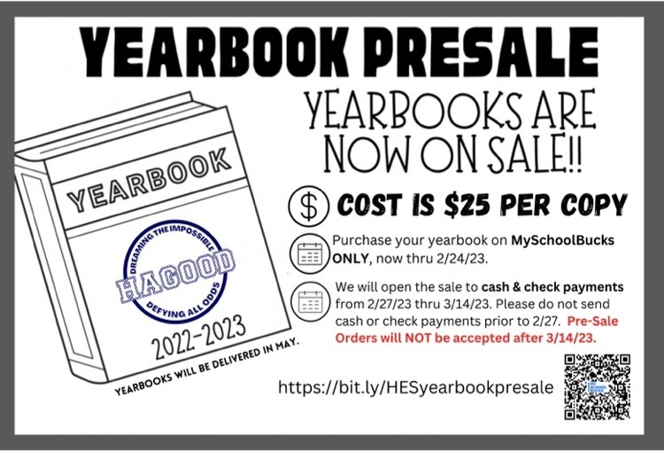 HES Yearbook PreSale
