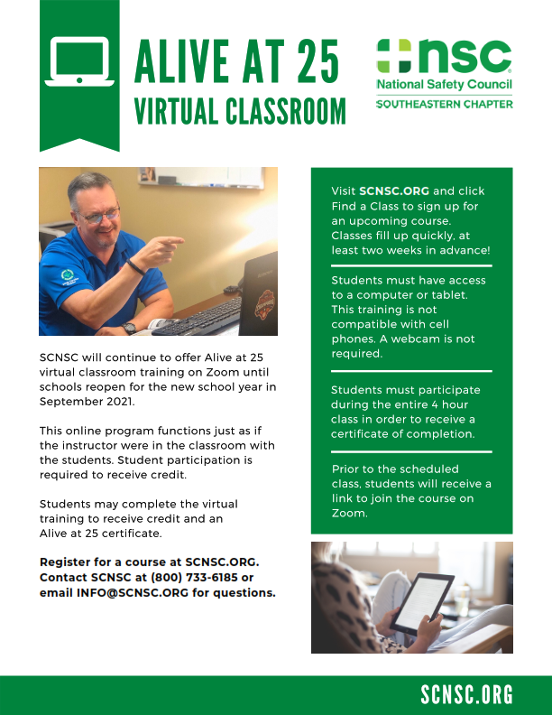 Alive at 25 Virtual Classroom