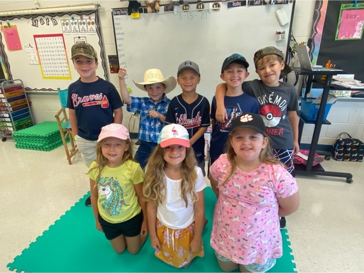 Ms. Hardin’s students on hat day  