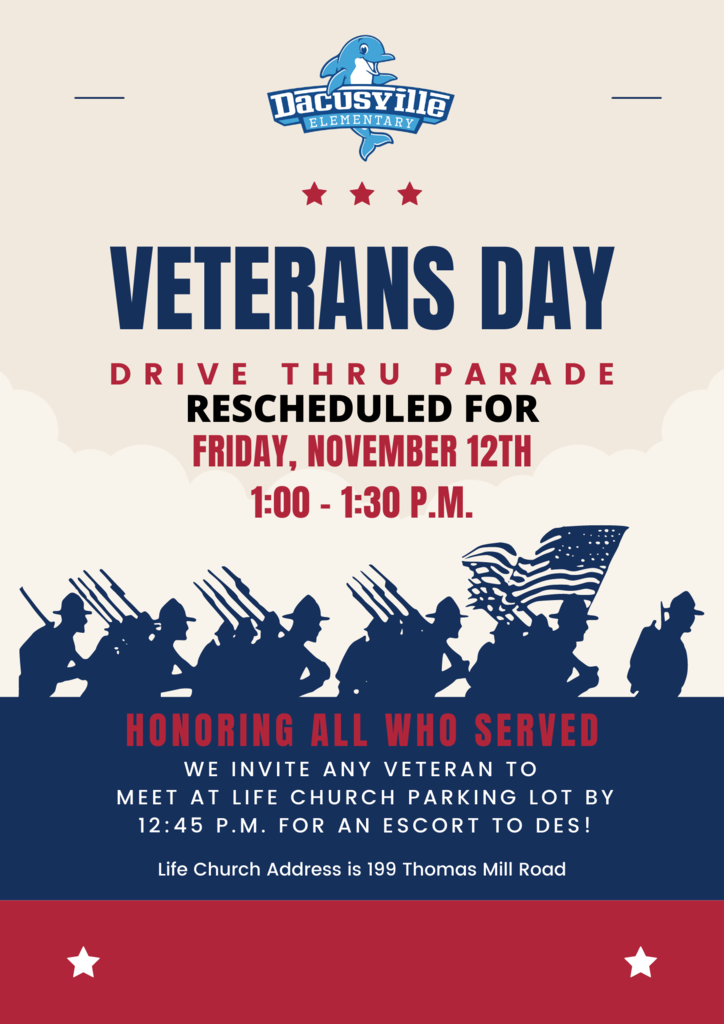 Veterans Day Parade Rescheduled