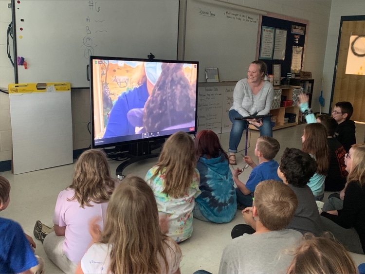 The students in Mrs.Kilby and Ms. Bosch's classes had a video chat with the North Carolina Zoo. They learned about metamorphosis of frogs and toads, preservation of the Carolina Gopher Frog, and other fun information.