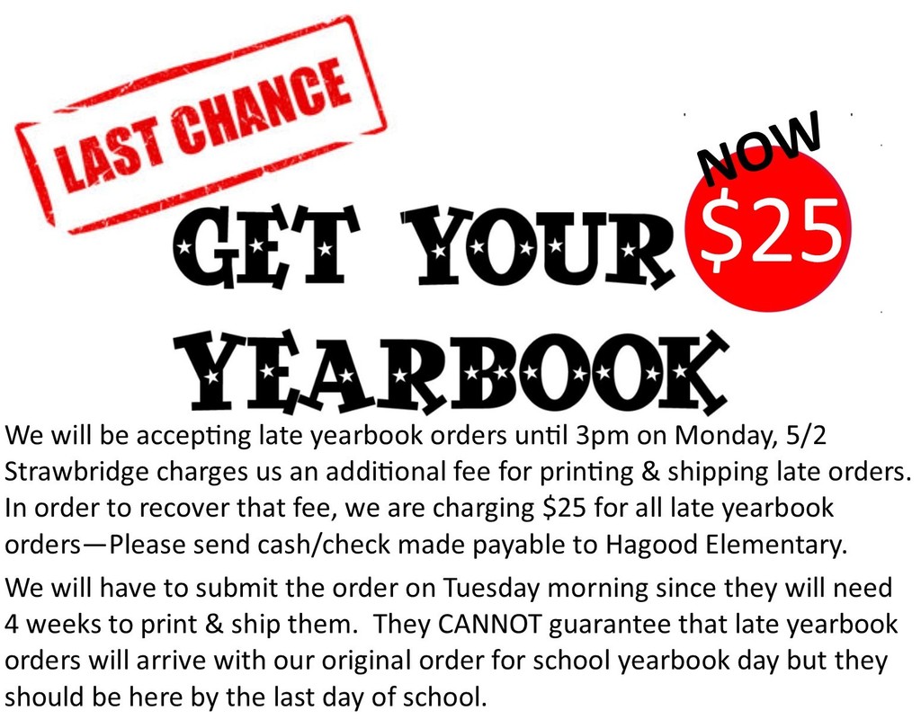 Last Chance to Buy a Yearbook!