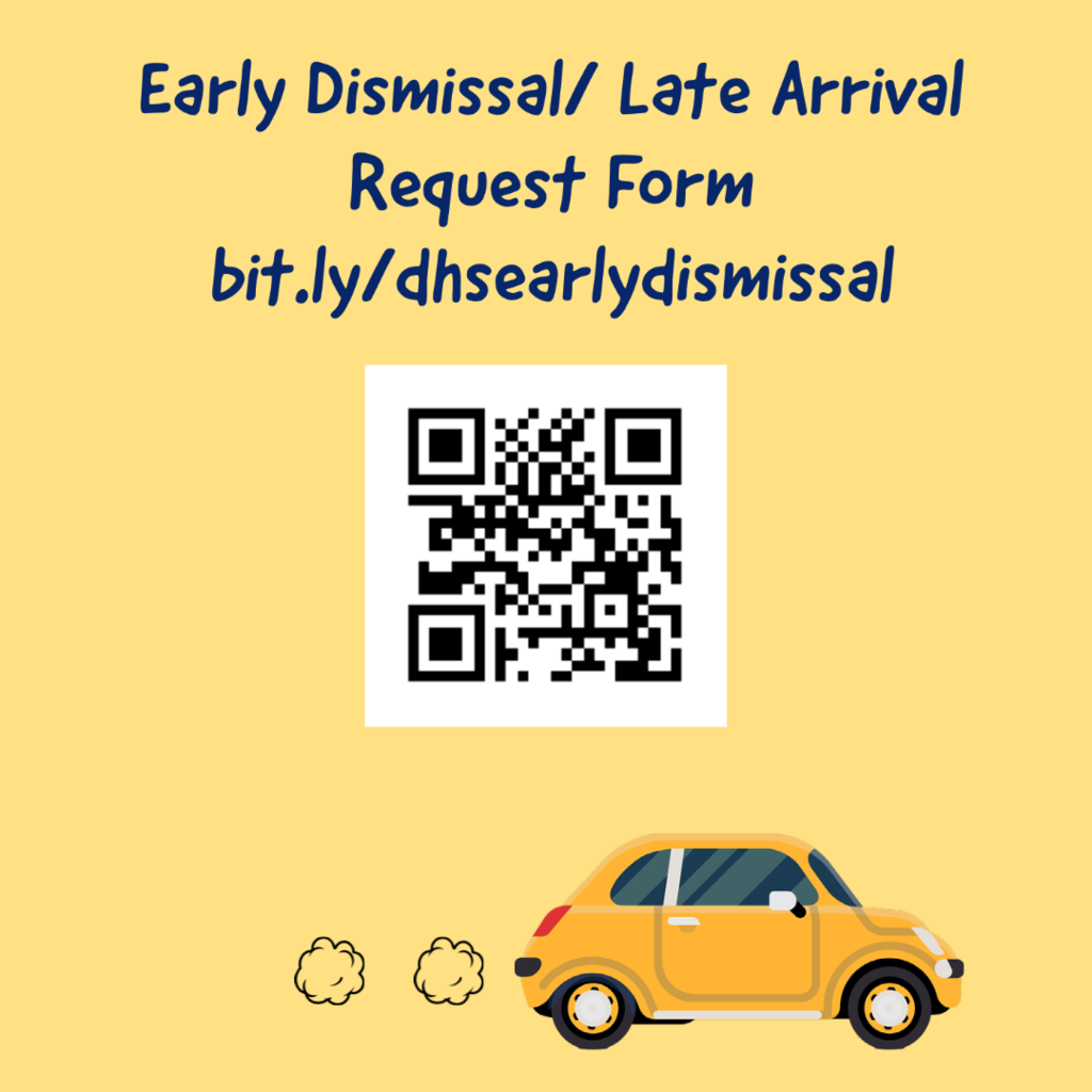 early dismissal/late arrival form