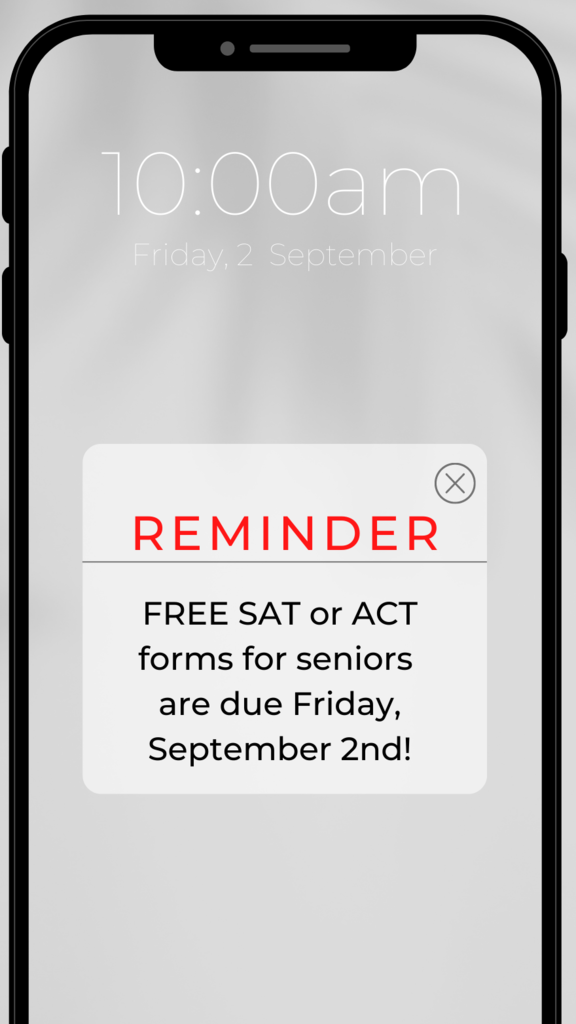 ACT SAT Reminder