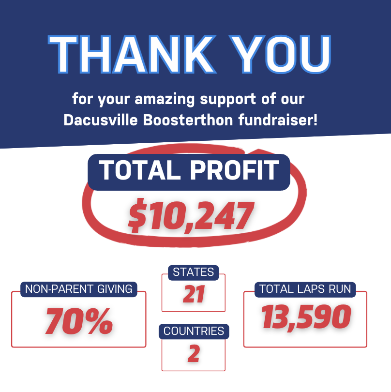 Thank  you from Boosterthon!