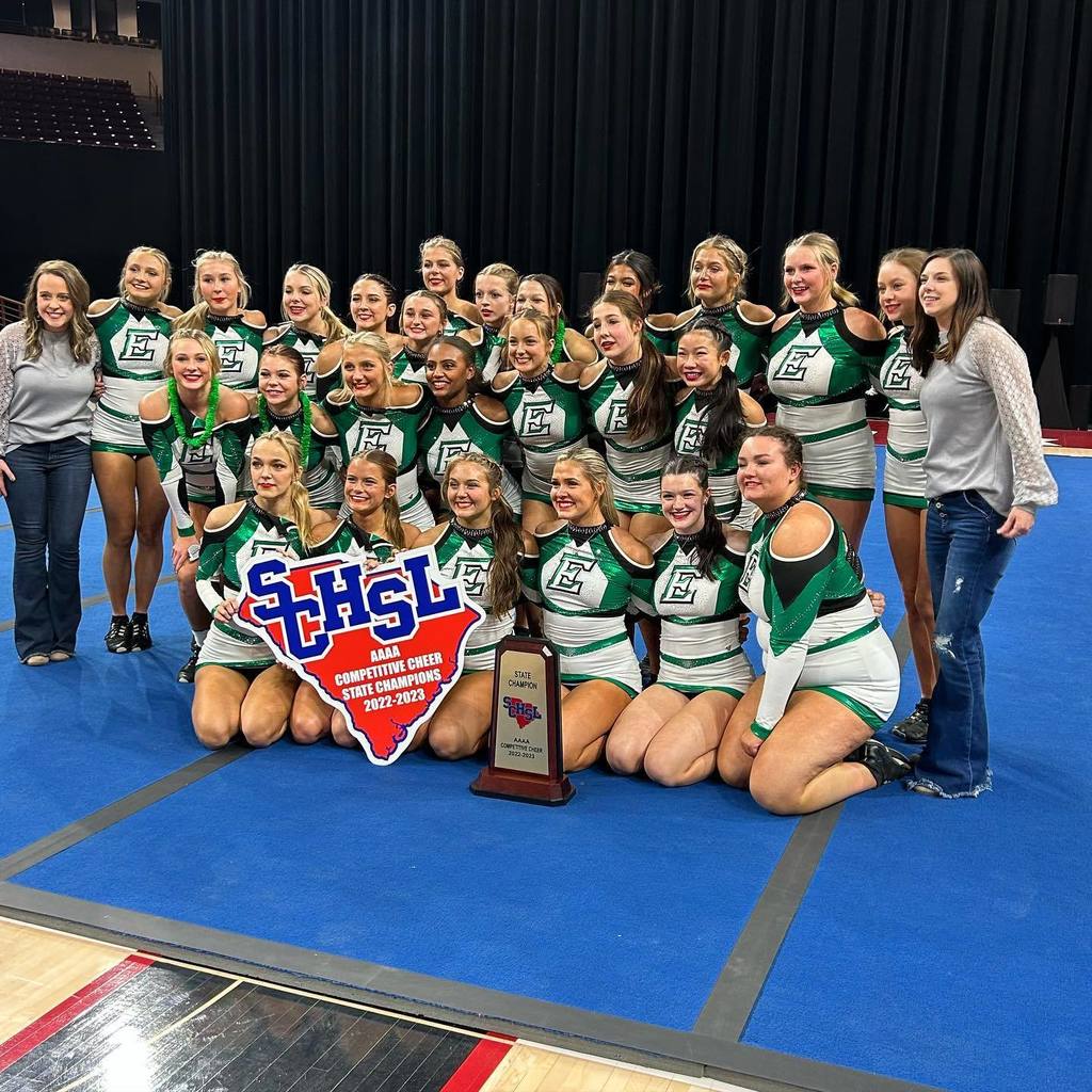 Easley High School Cheer State Champs