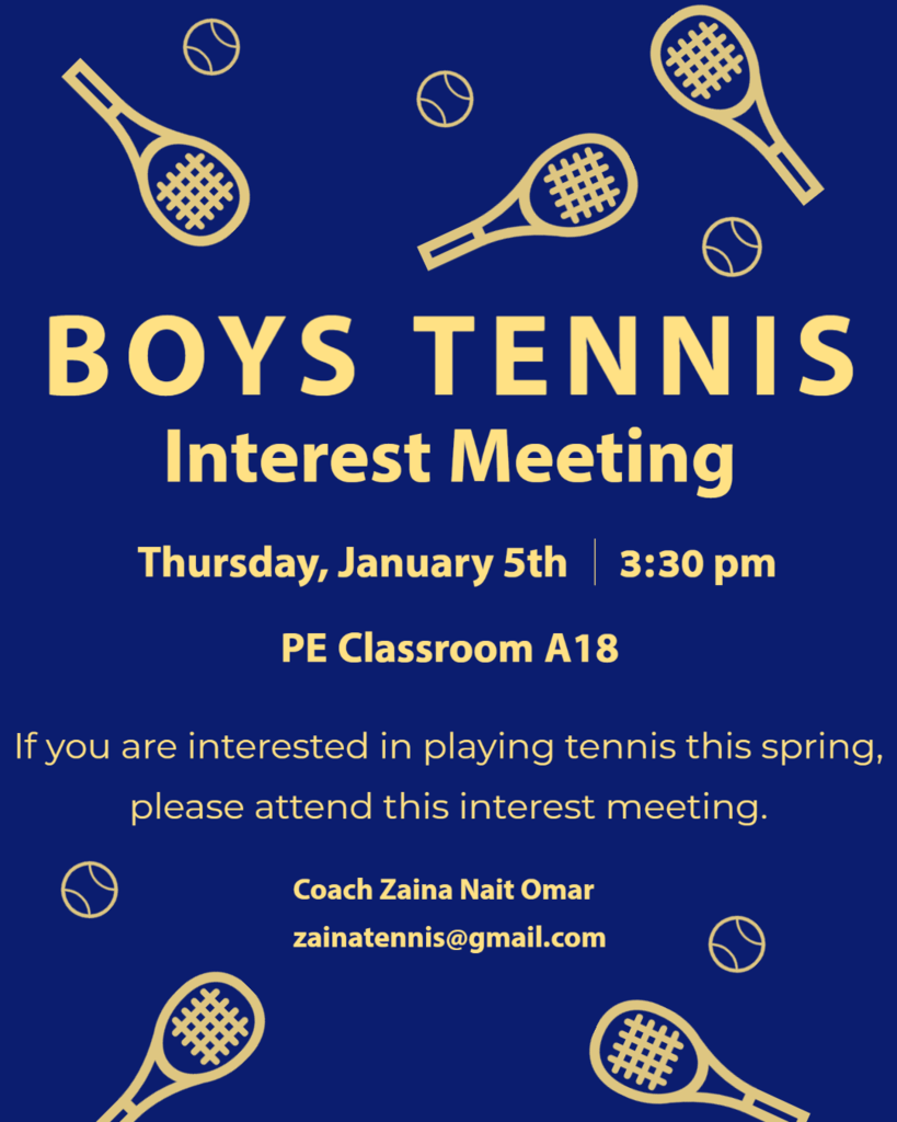boys tennis info meeting